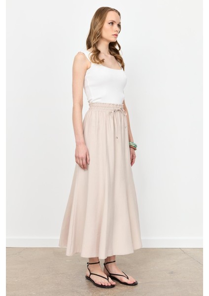 Beli Lastik Modal Uzun Etek-Taş modelleri