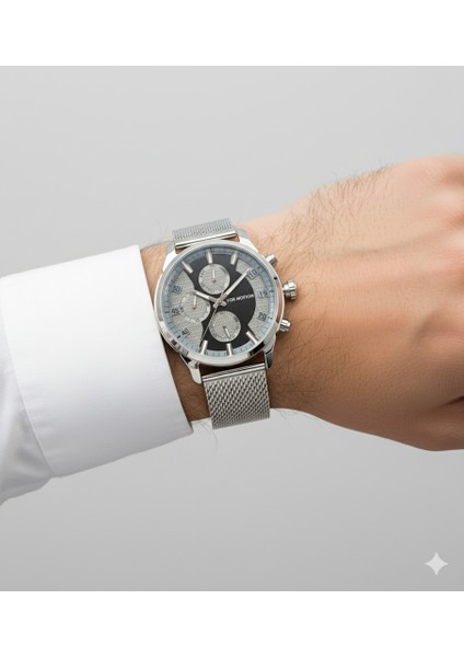 Erkek Kol Saati Gümüş Renk, Gümüş Kadran - Şık Hasır Kordon, 2 Yıl Garantili modelleri