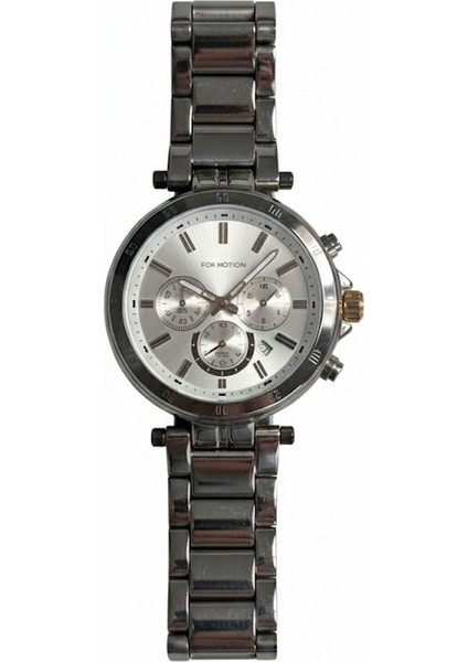 Erkek Kol Saati Gümüş Renk, Gümüş Kadran - Şık Metal Kordon, 2 Yıl Garantili