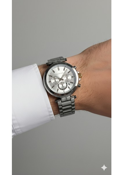 Erkek Kol Saati Gümüş Renk, Gümüş Kadran - Şık Metal Kordon, 2 Yıl Garantili modelleri