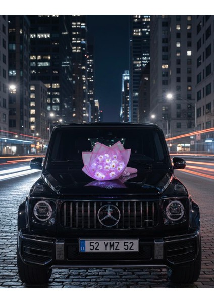 ✨ Beyaz LED Işıklı Papatya Buketi – Solmayan Işıltılı Dekor & Hediye modelleri