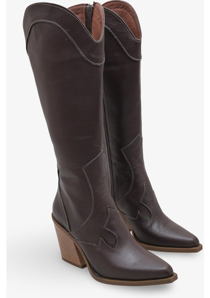 Drayze Kadın Hakiki Deri Günlük Çizme - Kahve fiyatları