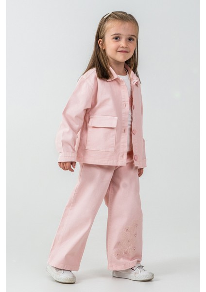 Incili Çiçek Nakışlı Kız Çocuk 3\'lü Takım - 26K 6367 modelleri