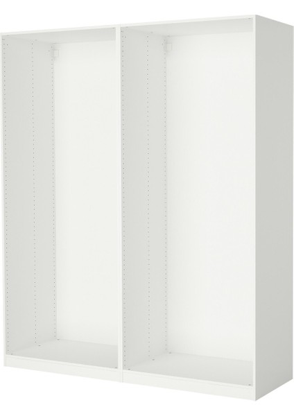 Gardırop iskeleti, beyaz, 200x58x236 cm