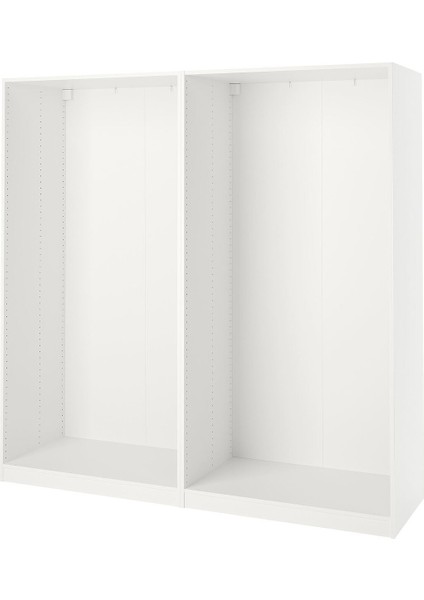 Gardırop iskeleti, beyaz, 200x58x236 cm fırsatları