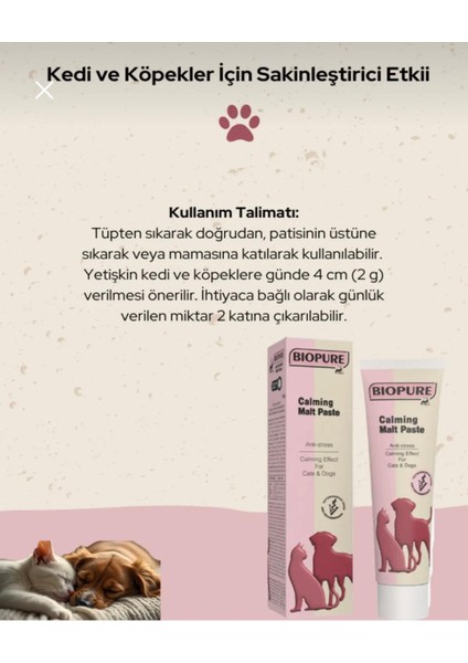 Kediler ve Köpekler Için Stres Azaltıcı Calmin Malt Paste modelleri