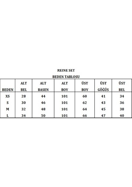Reine Set Alt Üst Takım