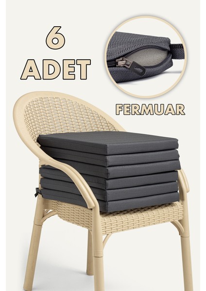 Su Geçirmez Sandalye Minderi Fermuarlı Bağcıklı 22 Dns Sünger fiyatları