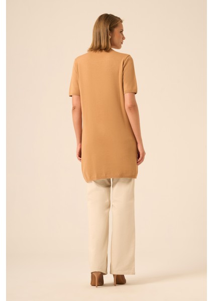 Ftz Kadın Taş Detaylı Tunik Bisküvi 20839 indirimleri