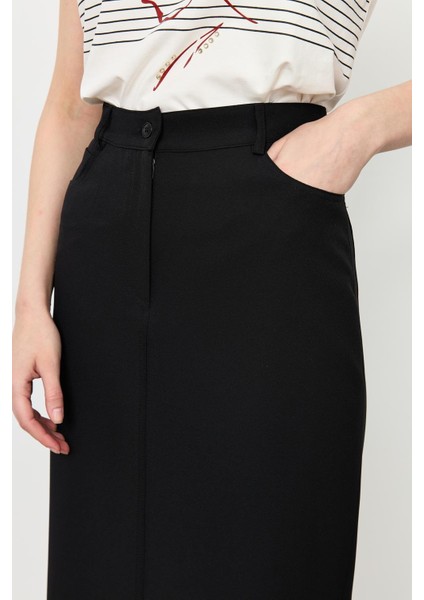 4 Cepli Uzun Kalem Etek-Siyah fırsatları