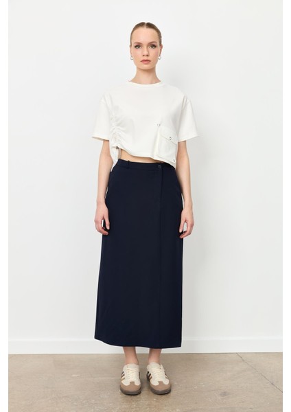 Yandan Yırtmaçlı Hürrem Etek-Lacı