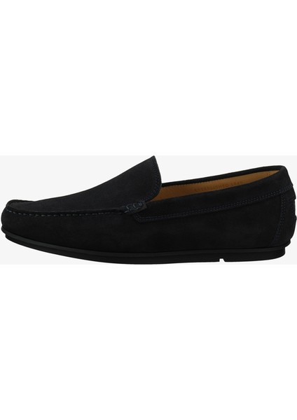 Erkek Lacivert Süet Loafer