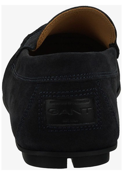 Erkek Lacivert Süet Loafer modelleri