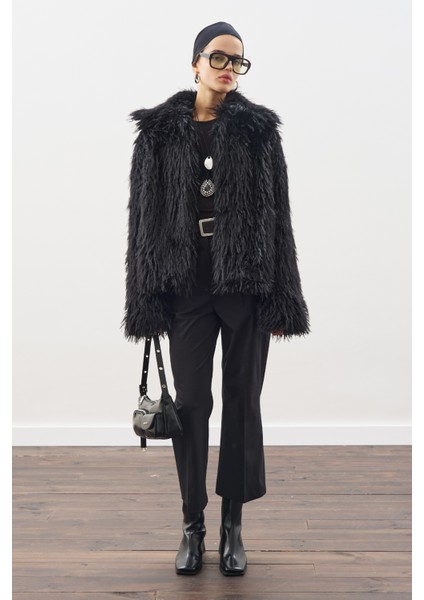 Mara Kürk Ceket Siyah fiyatları