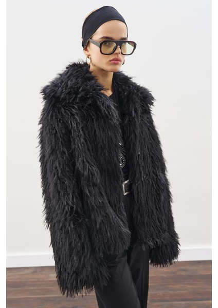 Mara Kürk Ceket Siyah fırsatları