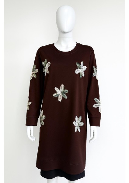 Çiçekli Uzun Tunik