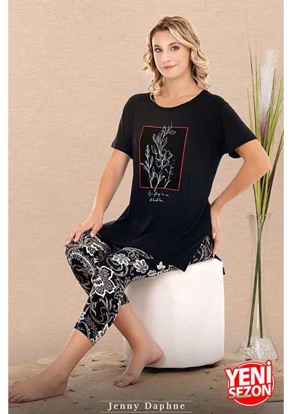 Lady Çiçek Desenli Kapri Pijama Takımı fiyatları