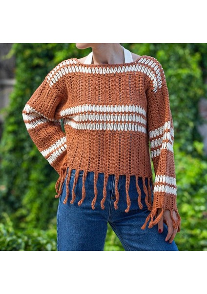 Leyloş Xl Mercerized Kahverengi El Örgü Ipi - 211 - 33773 indirimleri