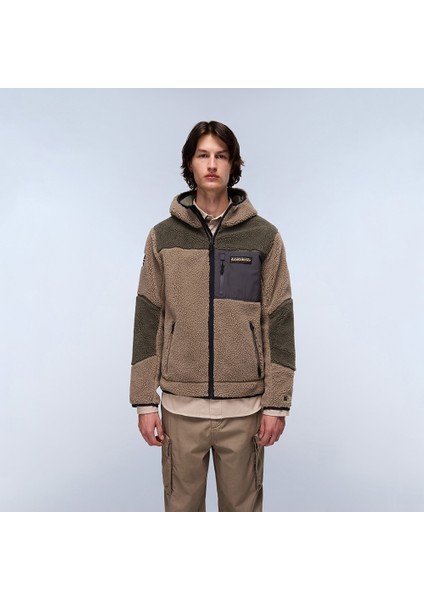 Yupik 3 Tam Fermuarlı Kapüşonlu Erkek Polar Üst