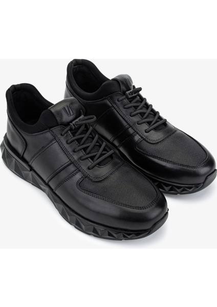 Erkek Hakiki Deri Siyah Sneakers & Spor Ayakkabı 298 2602-6200 Erk Ayk SK25-26 Sıyah fiyatları