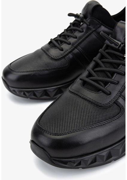 Erkek Hakiki Deri Siyah Sneakers & Spor Ayakkabı 298 2602-6200 Erk Ayk SK25-26 Sıyah modelleri