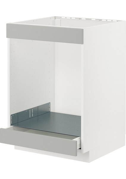 Ankastre fırın dolabı, HAVSTORP açık gri-koyu gri, 60x60 cm