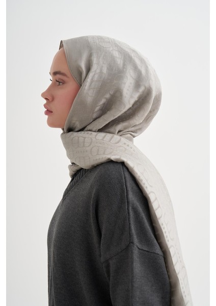 Luxe Desen Liora Pamuk Şal Gri fırsatları