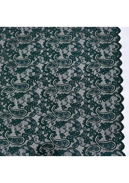 Zümrüt Yeşili Likralı Dantel Kumaş (En 150 Cm) – Elbiselik, Abiyelik, Süsleme fiyatları