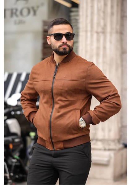 Unisex Süet Kolej Ceket - Günlük ve Spor Kombinlerin Vazgeçilmezi fırsatları