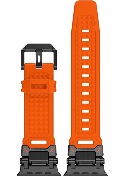 Apple Watch 11 10 46MM 9 8 7 6 Se Ultra Uyumlu 49-46-45-44-42MM Metal Pimli Tokalı Premium Silikon Kordon – Dayanıklı Spor Rubber Kayış