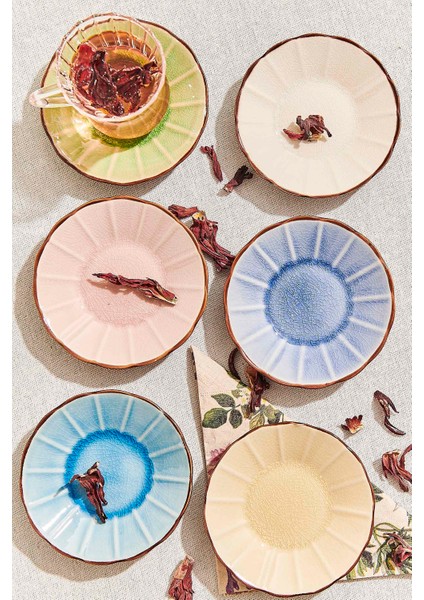 Acem Seramik Çay Tabağı Sarı 1 Adet