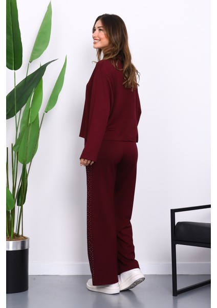 Mürdüm Yanları Taş Detaylı Modal Takım fırsatları