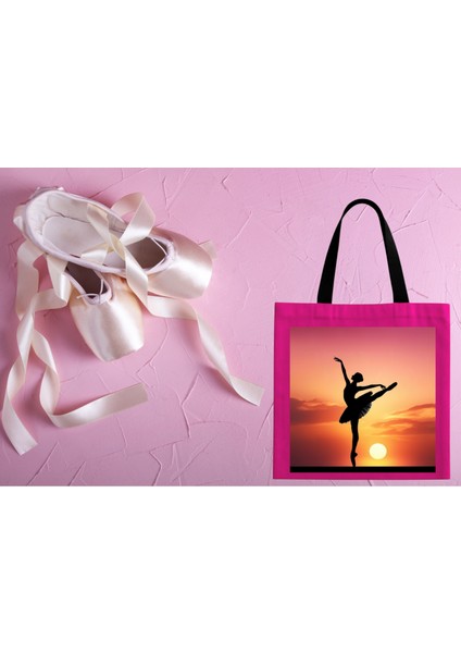 La Bayadere Balerin Silüet Koton Çanta