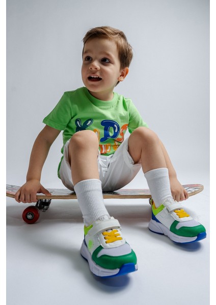 Erkek Çocuk Yeşil Günlük Spor Ayakkabı