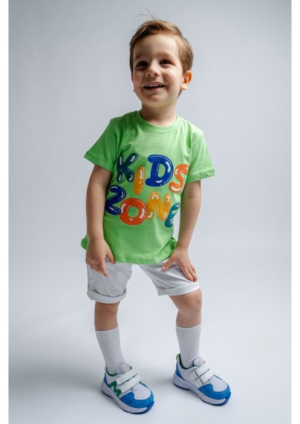 Erkek Çocuk Mavi-Beyaz Spor Ayakkabı