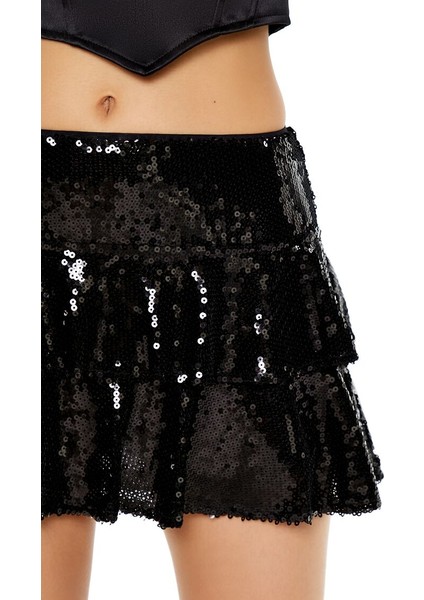 Payetli Mini Etek modelleri