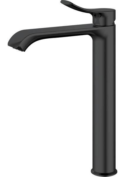 Valero Mat Black Lavabo Bataryası Long