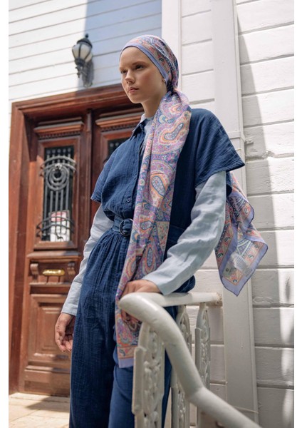 Harmony Lila Comfy Ipek Şal