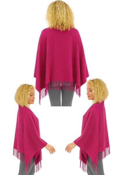 1 Adet Kadın Büyük Bedene Uygun Ekstra Yumuşak Dokulu Püskül Detaylı Kışlık Atkı Omuz Şalı modelleri