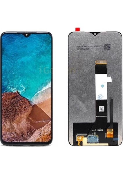 Xiaomi Uyumlu Redmi 9t LCD Ekran Dokunmatik Siyah Çıtasız