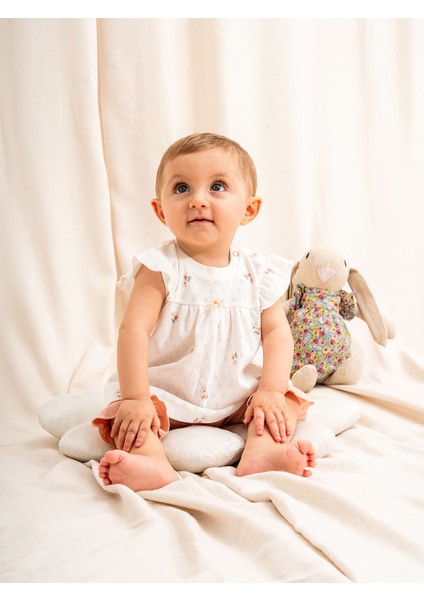 Jakarlı Baskılı 2’li Kız Bebek Takımı | Rahat ve Şık Günlük Kombin | 3-24 Ay | KD53449