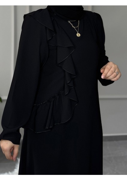 Marka Büyük Beden Tesettür Model Ilayda Double Krep Abiye Elbise 2.750,00 Tl fırsatları