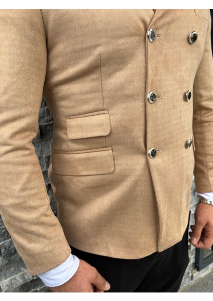 Erkek Süet Kruvaze Slim Fit Ceket fiyatları