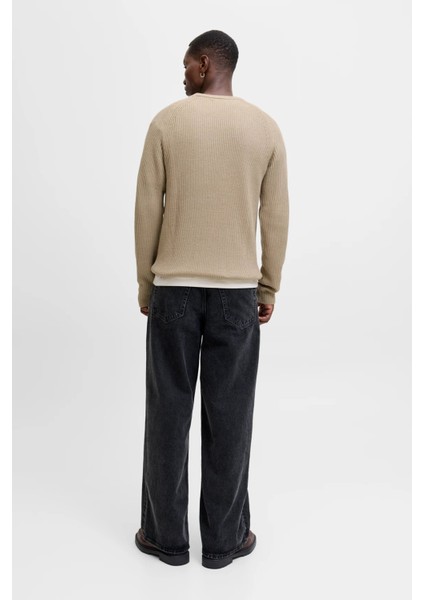 Jjpannel Pamuk Karışım Regular Fit Bisiklet Yaka Kazak Erkek Kazak 12278916 fiyatları