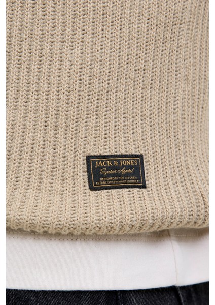 Jjpannel Pamuk Karışım Regular Fit Bisiklet Yaka Kazak Erkek Kazak 12278916 indirimleri