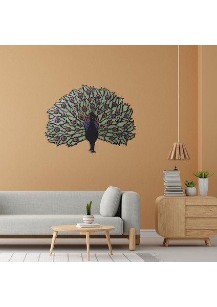 Epoksili Tavus Kuşu Figürlü Tablo Dekoratif Duvar Dekorlu Gece Lambası fiyatları