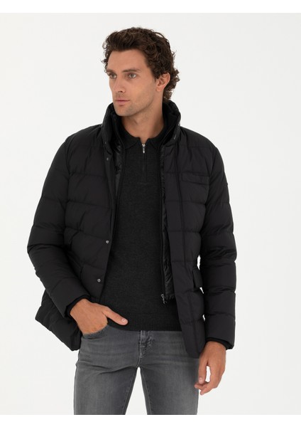 Erkek Siyah Kaz Tüyü Mont 50273112-VR046