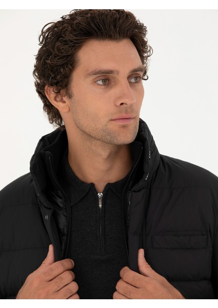 Erkek Siyah Kaz Tüyü Mont 50273112-VR046 fiyatları