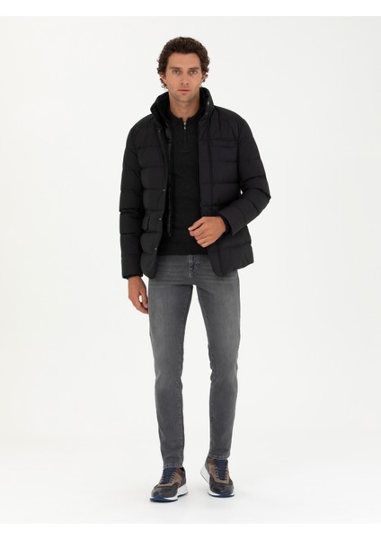 Erkek Siyah Kaz Tüyü Mont 50273112-VR046 fırsatları