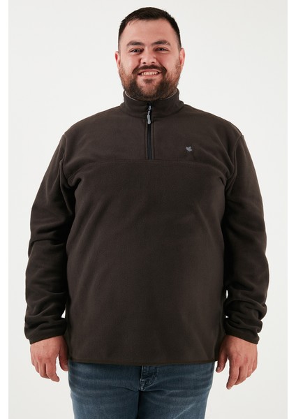 Regular Fit Anti-Pilling Büyük Beden Dik Yaka Kışlık Şardonlu 2'li Paket Polar Erkek Polar 5906001BS2 fiyatları